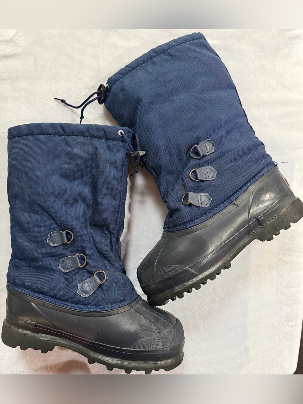 Sorel Winter Insulated Snow Boots Removable Liners Insoles Navy Blue W 10 M 8.5 - Picture 3 of 6